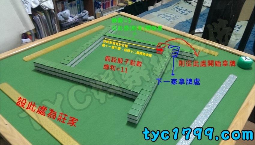 抓位與取牌
