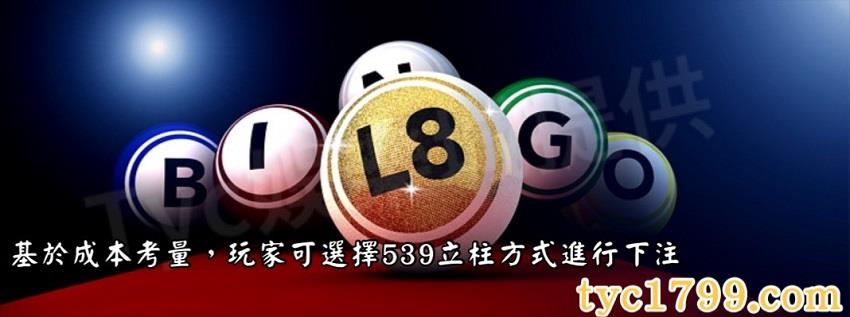 基於成本考量，玩家可選擇539立柱方式進行下注